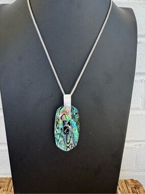 Kendra Scott Inez Silver & Abalone Necklace